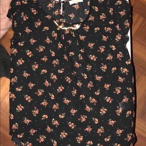 A blouse with flowers
